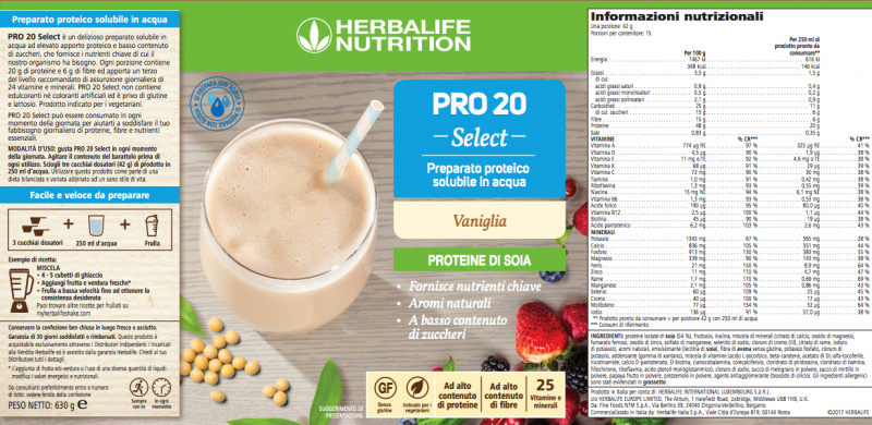 PRO 20 Select Herbalife
